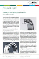 CEROBEAR Auxiliary Rolling Bearing Solutions for Active Magnetic Bearings